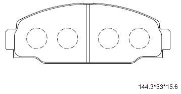 ASIMCO Piduriklotsi komplekt,ketaspidur KD2435