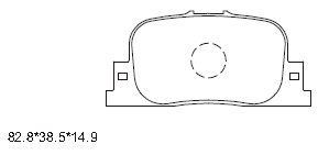 ASIMCO Piduriklotsi komplekt,ketaspidur KD2721