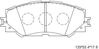 ASIMCO Комплект тормозных колодок, дисковый тормоз KD2780