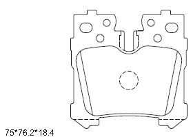 ASIMCO Piduriklotsi komplekt,ketaspidur KD2785