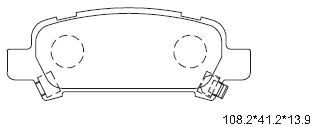 ASIMCO Комплект тормозных колодок, дисковый тормоз KD3715