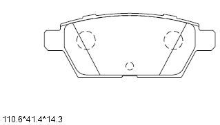 ASIMCO Piduriklotsi komplekt,ketaspidur KD3756