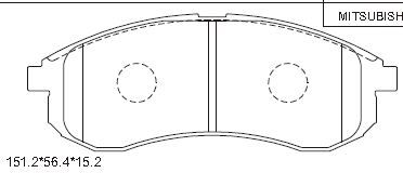 ASIMCO Комплект тормозных колодок, дисковый тормоз KD4717