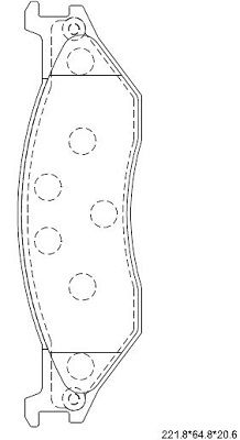 ASIMCO Комплект тормозных колодок, дисковый тормоз KD6334