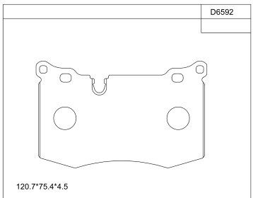 ASIMCO Piduriklotsi komplekt,ketaspidur KD6592