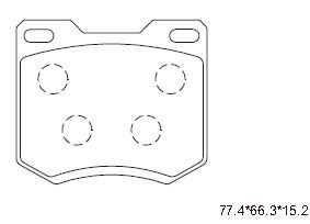 ASIMCO Комплект тормозных колодок, дисковый тормоз KD6741