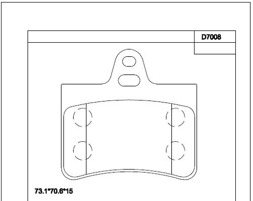 ASIMCO Piduriklotsi komplekt,ketaspidur KD7008