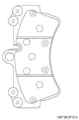 ASIMCO Piduriklotsi komplekt,ketaspidur KD7570