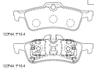 ASIMCO Piduriklotsi komplekt,ketaspidur KD7583