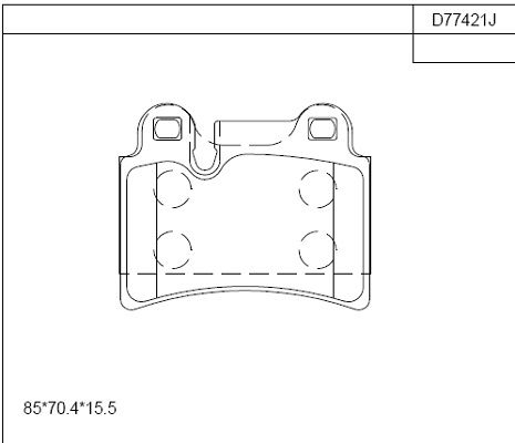 ASIMCO Piduriklotsi komplekt,ketaspidur KD77421