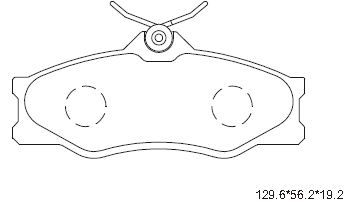 ASIMCO Piduriklotsi komplekt,ketaspidur KD7777