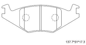 ASIMCO Piduriklotsi komplekt,ketaspidur KD7790