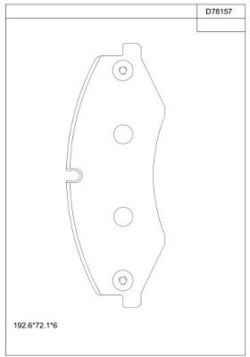 ASIMCO Piduriklotsi komplekt,ketaspidur KD78157