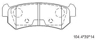 ASIMCO Piduriklotsi komplekt,ketaspidur KD9735