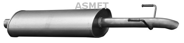ASMET Глушитель выхлопных газов конечный 02.043