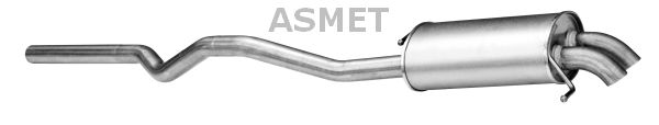 ASMET Глушитель выхлопных газов конечный 04.109