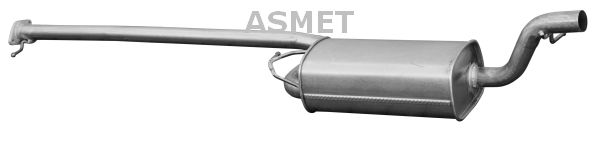 ASMET Средний глушитель выхлопных газов 07.153