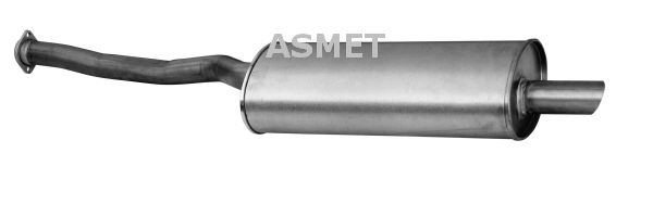ASMET Глушитель выхлопных газов конечный 12.035
