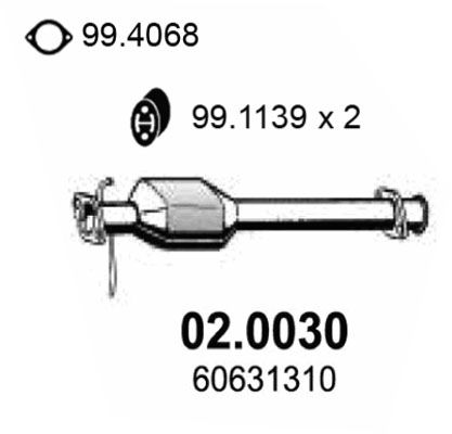 ASSO Катализатор 02.0030