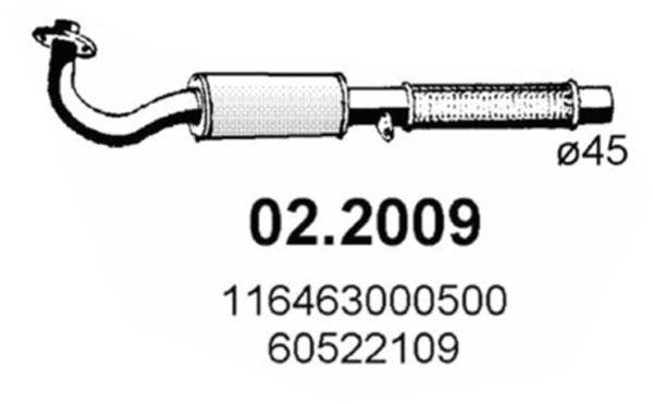 ASSO Предглушитель выхлопных газов 02.2009