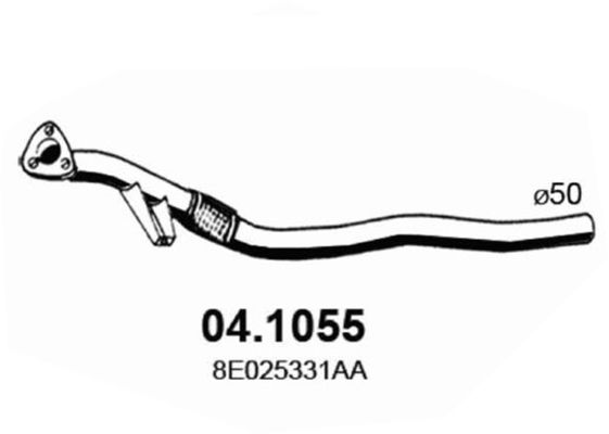 ASSO Труба выхлопного газа 04.1055