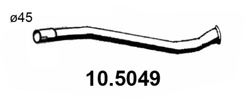 ASSO Труба выхлопного газа 10.5049