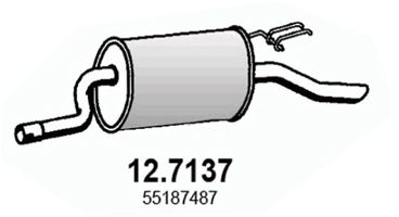 ASSO Глушитель выхлопных газов конечный 12.7137