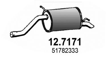 ASSO Глушитель выхлопных газов конечный 12.7171