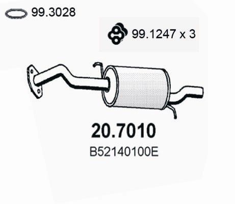 ASSO Глушитель выхлопных газов конечный 20.7010