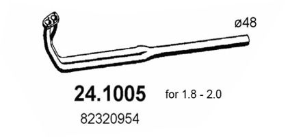 ASSO Труба выхлопного газа 24.1005