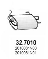ASSO Глушитель выхлопных газов конечный 32.7010