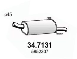 ASSO Глушитель выхлопных газов конечный 34.7131