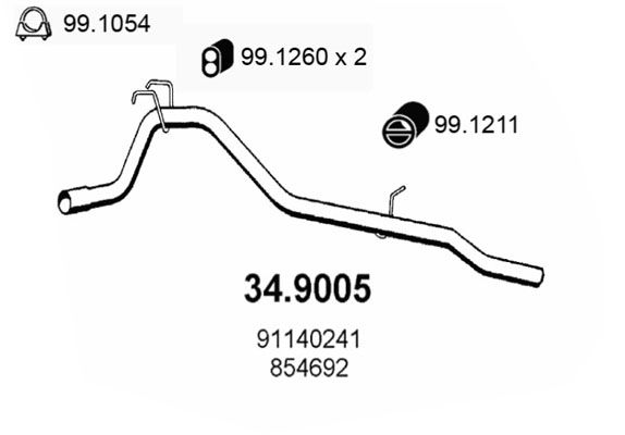 ASSO Heitgaasitoru 34.9005