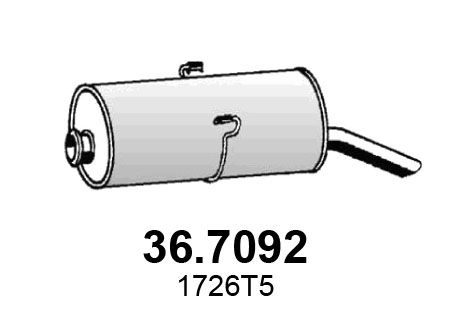 ASSO Глушитель выхлопных газов конечный 36.7092