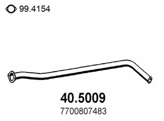 ASSO Труба выхлопного газа 40.5009