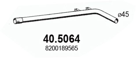 ASSO Труба выхлопного газа 40.5064