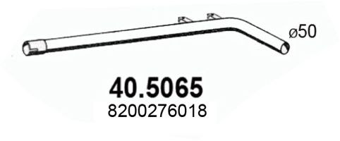 ASSO Труба выхлопного газа 40.5065