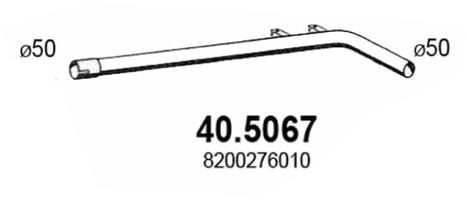 ASSO Труба выхлопного газа 40.5067