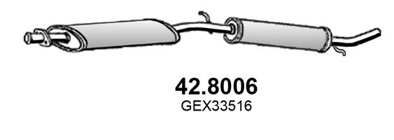 ASSO Средний / конечный глушитель ОГ 42.8006