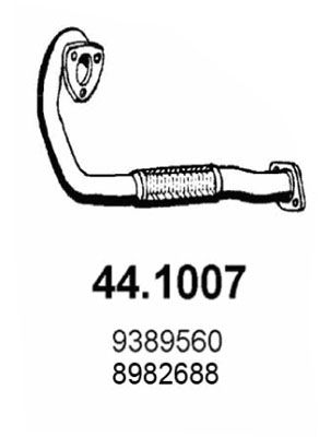 ASSO Труба выхлопного газа 44.1007