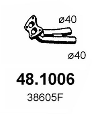 ASSO Труба выхлопного газа 48.1006