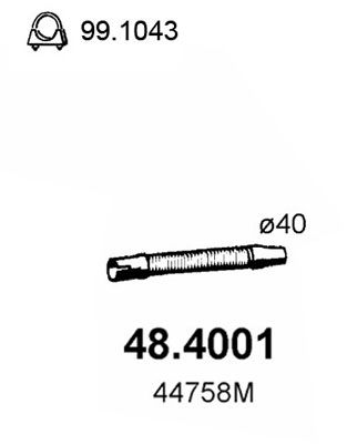 ASSO Труба выхлопного газа 48.4001