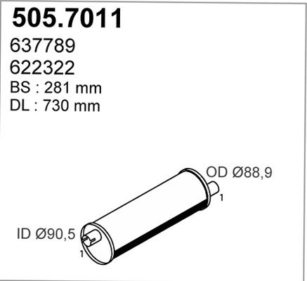 ASSO Kesk-/lõppsummuti 505.7011