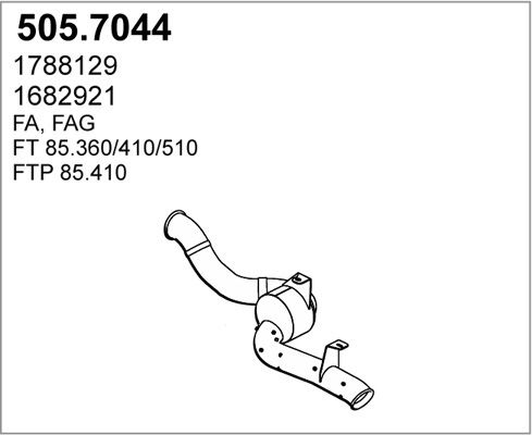 ASSO Средний / конечный глушитель ОГ 505.7044