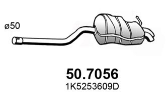 ASSO Глушитель выхлопных газов конечный 50.7056