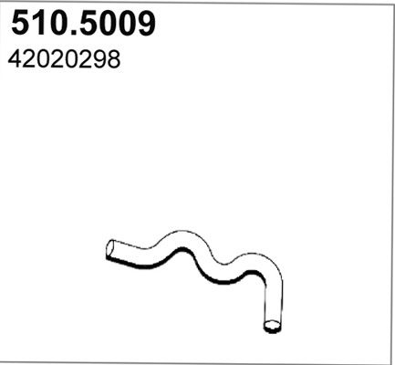 ASSO Труба выхлопного газа 510.5009