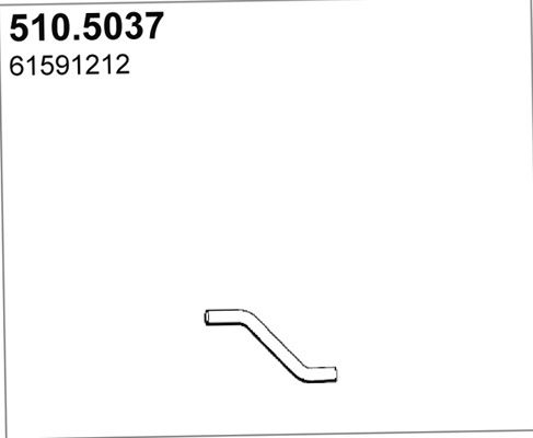 ASSO Труба выхлопного газа 510.5037