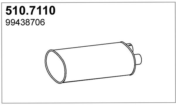 ASSO Средний / конечный глушитель ОГ 510.7110