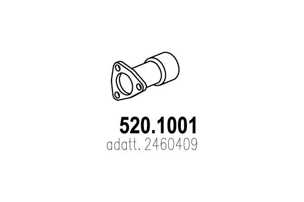 ASSO Труба выхлопного газа 520.1001