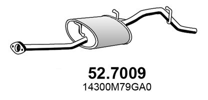 ASSO Глушитель выхлопных газов конечный 52.7009
